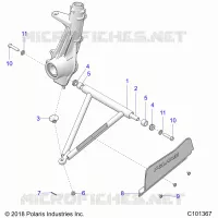 SUSPENSION, A-ARM AND SUPPORT MOUNTING