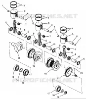 PISTON ET VILEBREQUIN XLT 0940767, XLT SP 0940667   XLT SKS 0940567 (4925022502037A)