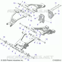 SUSPENSION ARRIERE CONTROL ARM MOUNTING