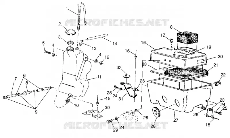 RESERVOIR D'HUILE / BOITE A AIR SUPER SPORT 0960743 (4932183218C002)