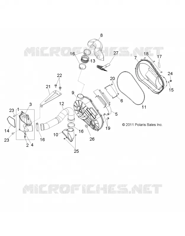 SYSTÈME DE TRANSMISSION, COUVERCLE D'EMBRAYAGE AND DUCTING