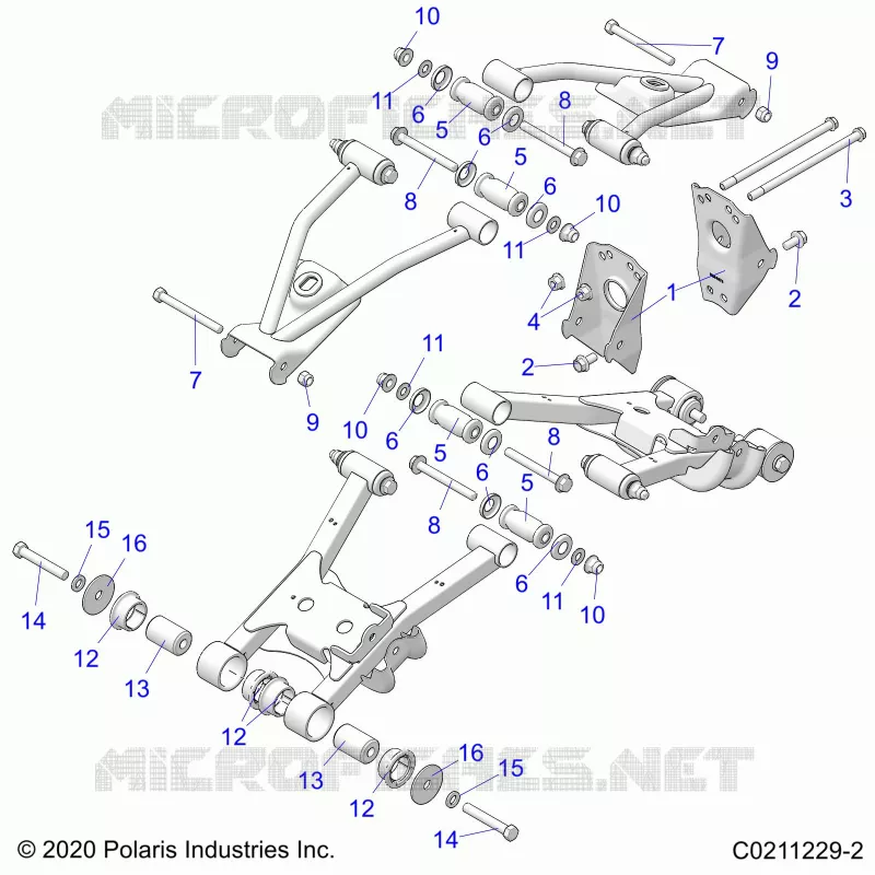SUSPENSION ARRIERE CONTROL ARM, MOUNTING