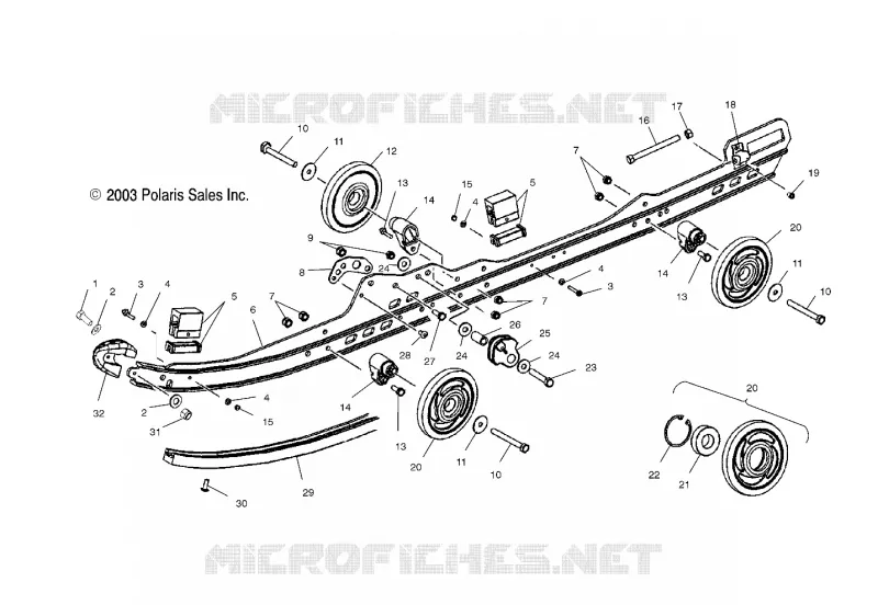 FIXATION RAIL SUSPENSION