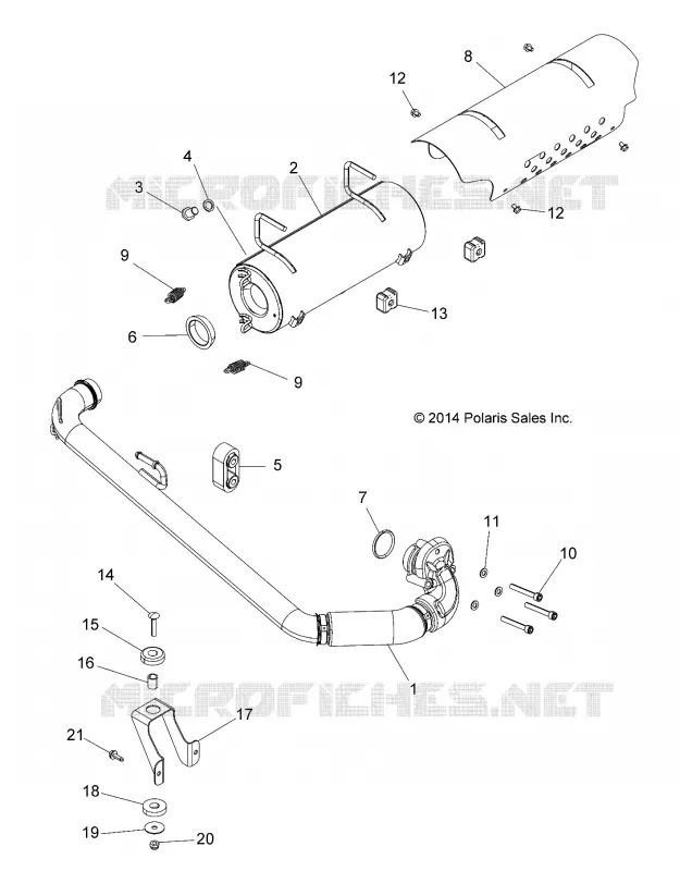 ENGINE, ECHAPPEMENT