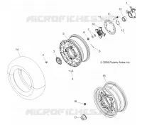 ROUES, FRONT and HUB