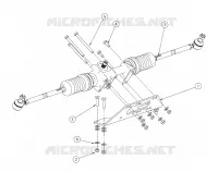 CREMAILLERE DE DIRECTION WITH ADJUSTABLE TILT COLUMN