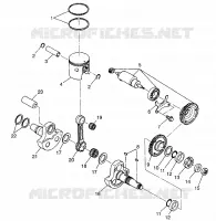PISTON ET VILEBREQUIN SPORTSMAN 400L W97AC38C (4939673967C014)