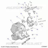 ENGINE, PRISE D'AIR MANIFOLD