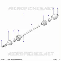 SYSTÃˆME DE TRANSMISSION, REAR DRIVE SHAFT 