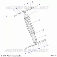 SUSPENSION, AMORTISSEUR AVANT MOUNTING