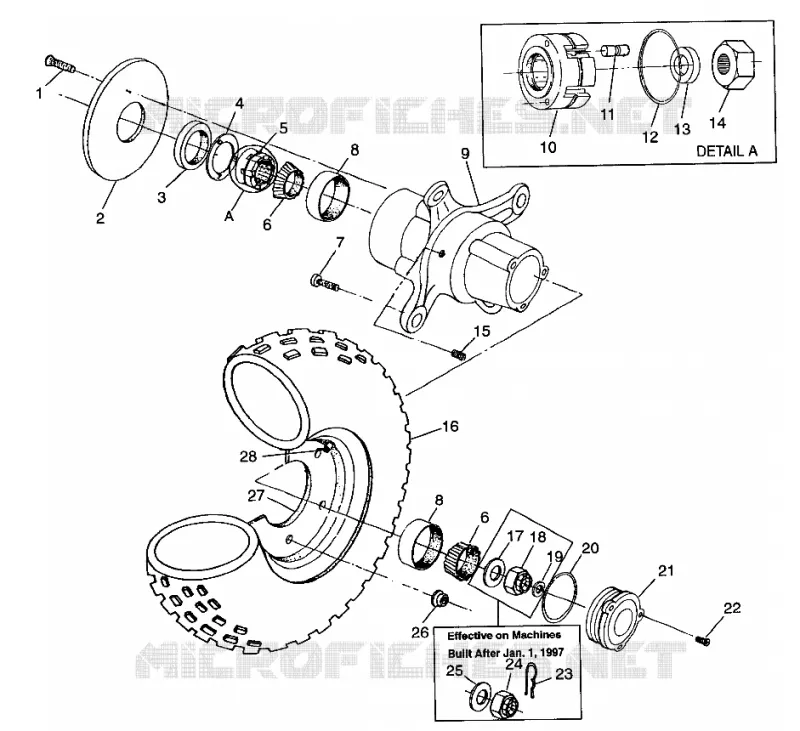 ROUE AVANT XPLORER 400L W97CC38C (4939753975B006)