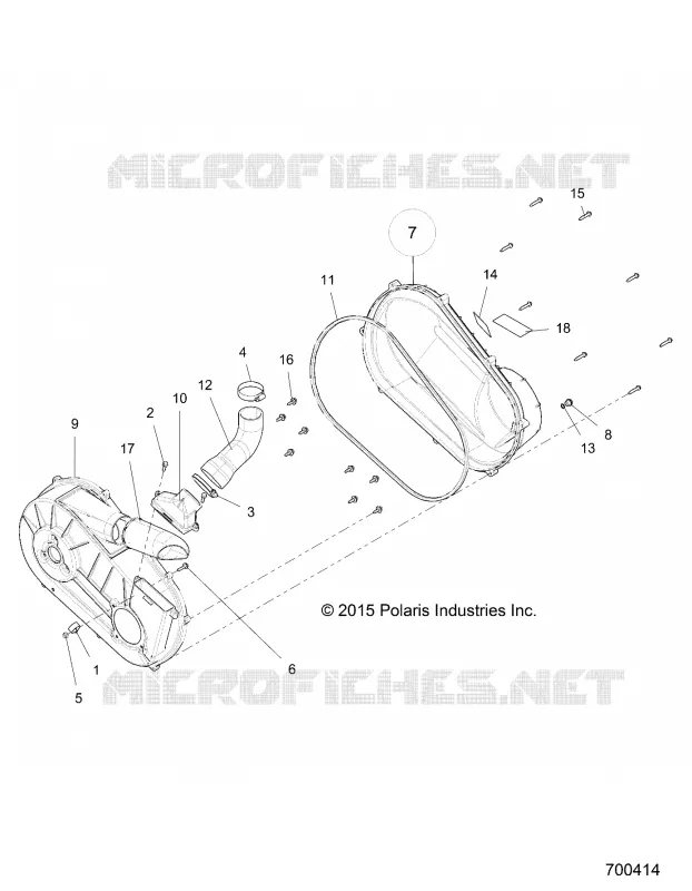 SYSTÈME DE TRANSMISSION, CLUTCH COVER AND DUCTING