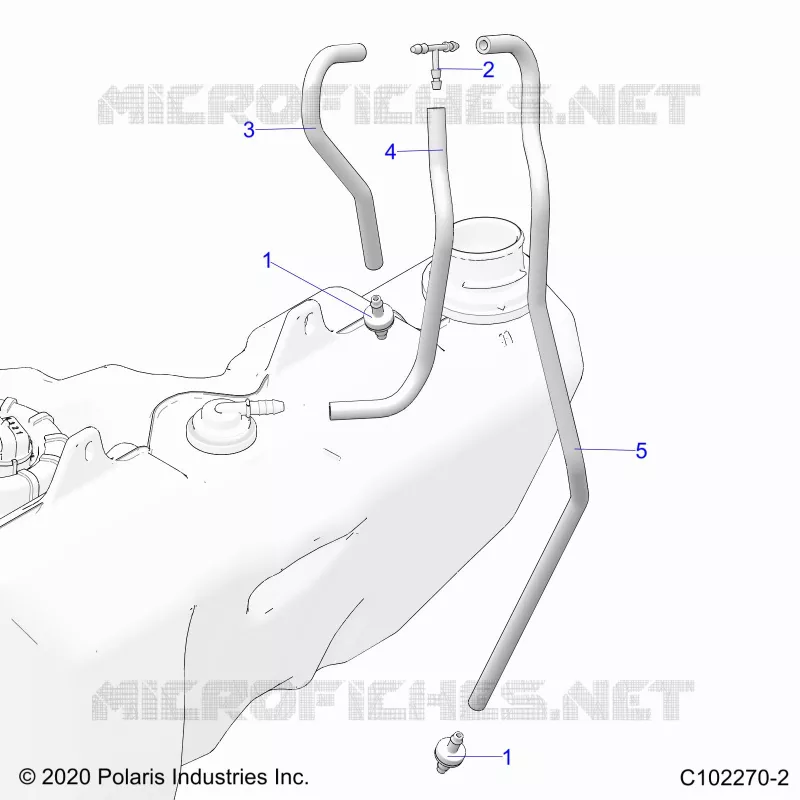 RESERVOIR DE CARBURANT VENTING- A21SVE95KK (C102270-2)