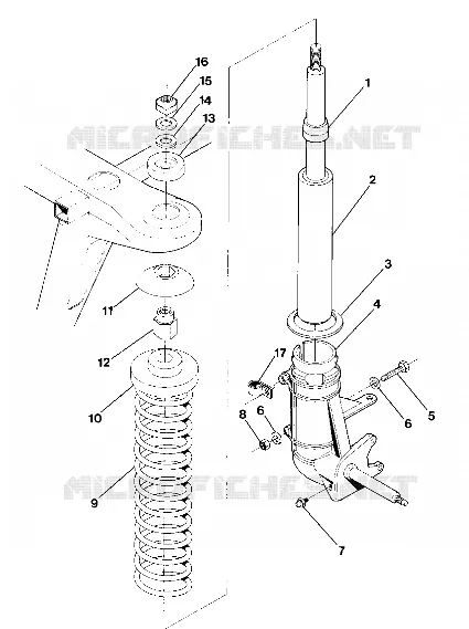 JAMBE DE FORCE AVANT ASSEMBLY (4917741774010A)