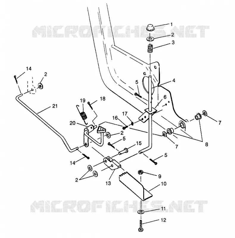 PEDALE ET FREIN DE PARKING 6X6 400L NORWEGIAN N968740 (4935963596C001)