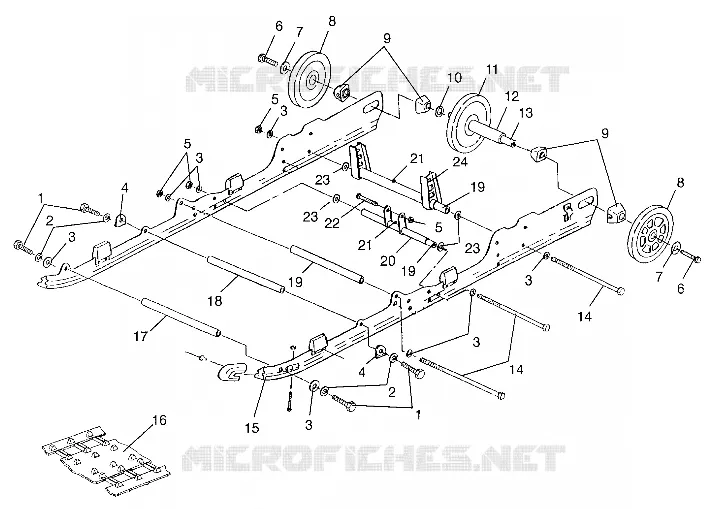 SUSPENSION  TRAIL TOURING 0982362 AND EUROPEAN TRAIL TOURING E982362 (4942314231B011)