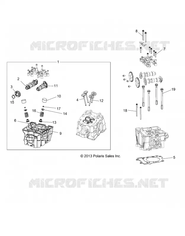 ENGINE, CULASSE, CAMS AND VALVES