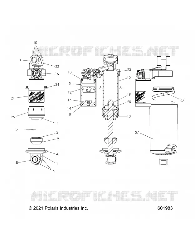 SUSPENSION, AMORTISSEUR AVANT TRACK- S24TDL6RS/6RE (601983)