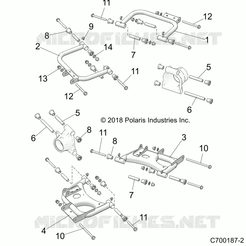 SUSPENSION ARRIERE CONTROL ARMS