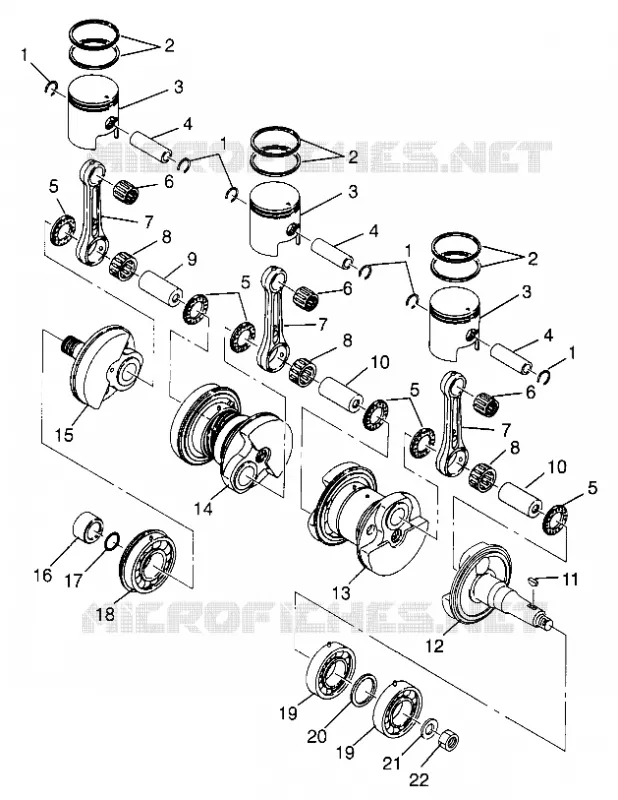 VILEBREQUIN ET PISTON SL 780 B974088 AND INTL. SL 780 I974088 (4940924092C002)
