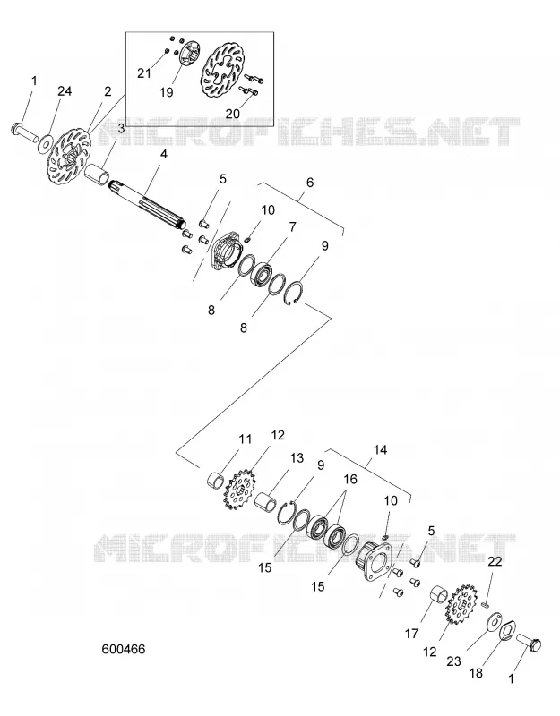 SYSTÈME DE TRANSMISSION, JACKSHAFT AND BRAKE DISC