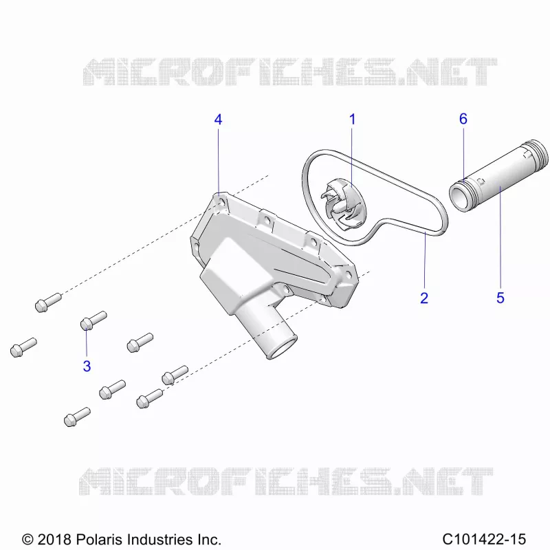 MOTEUR, WATERPUMP IMPELLER AND COVER