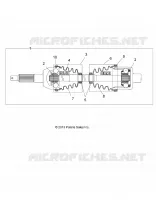 DRIVE TRAIN, TRANSMISSION ARRIERE SHAFT, 1333335