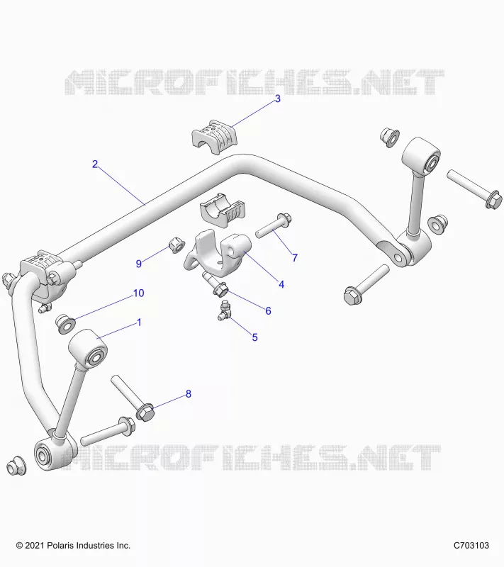 SUSPENSION, FRONT, BARRE STABILISATRICE