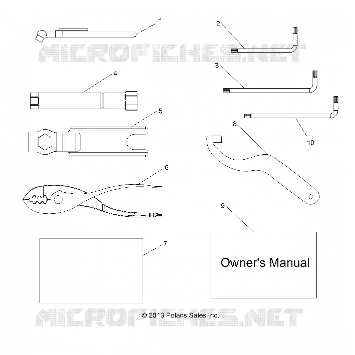 MANUEL DU PROPRIETAIRE AND TOOL KIT