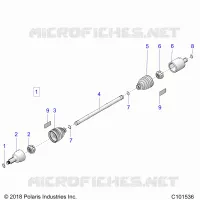 DRIVE TRAIN, TRANSMISSION AVANT SHAFT