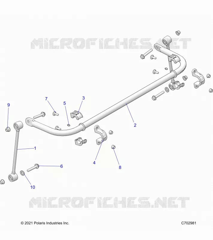 SUSPENSION, REAR BARRE STABILISATRICE