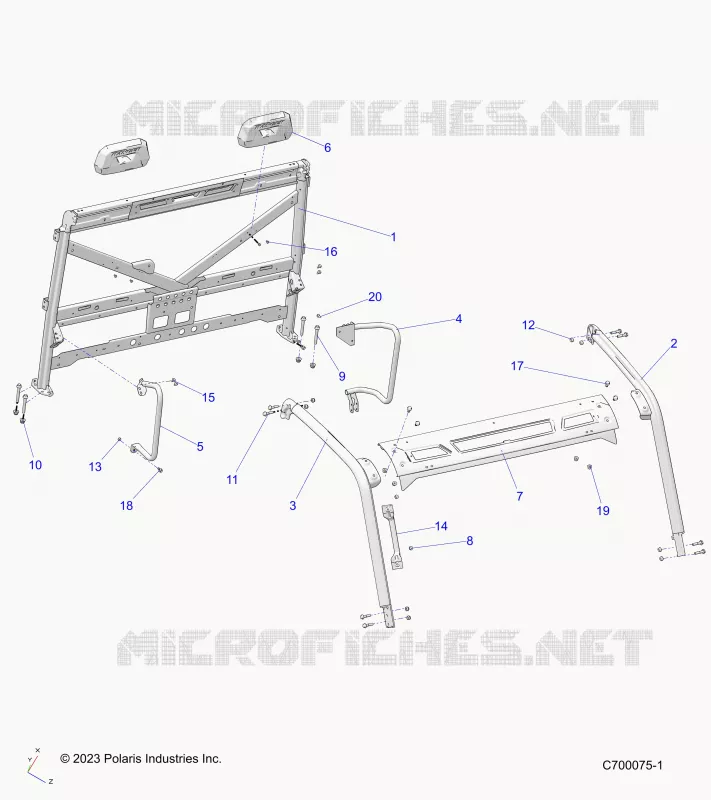 CHASSIS, CAB CADRE