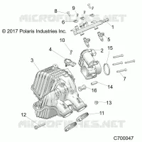 ENGINE, PRISE D'AIR MANIFOLD EVAP 50S
