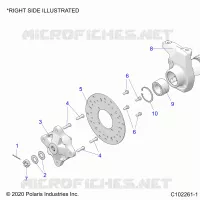 SUSPENSION AVANT HUB, CARRIER, AND BRAKE DISC