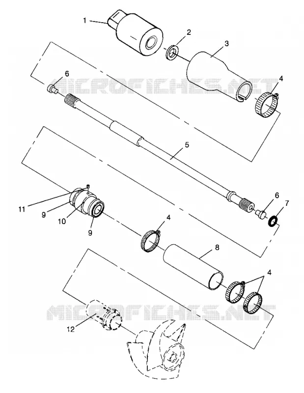 SYSTÈME DE TRANSMISSION SLX 780 B964287 AND  INTL. SLX 780 I964287 (4937443744B002)