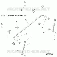 SUSPENSION, FRONT BARRE STABILISATRICE