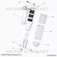 SUSPENSION, AMORTISSEUR AVANT MOUNTING