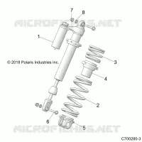 SUSPENSION, AMORTISSEUR AVANT MOUNTING