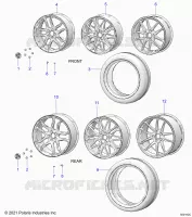ROUES, FRONT AND REAR (SL/SLR MODELS)