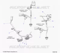 ELECTRICITE, WIRE HARNESS, HOOD, ELEC. START