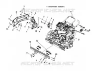 SUPPORT MOTEUR RH and FRONT