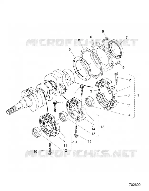 MOTEUR, MAIN BEARING CASE