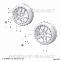 ROUES, FRONT AND REAR (S/SP MODELS)