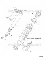 SUSPENSION, AMORTISSEUR ARRIERE MOUNTING