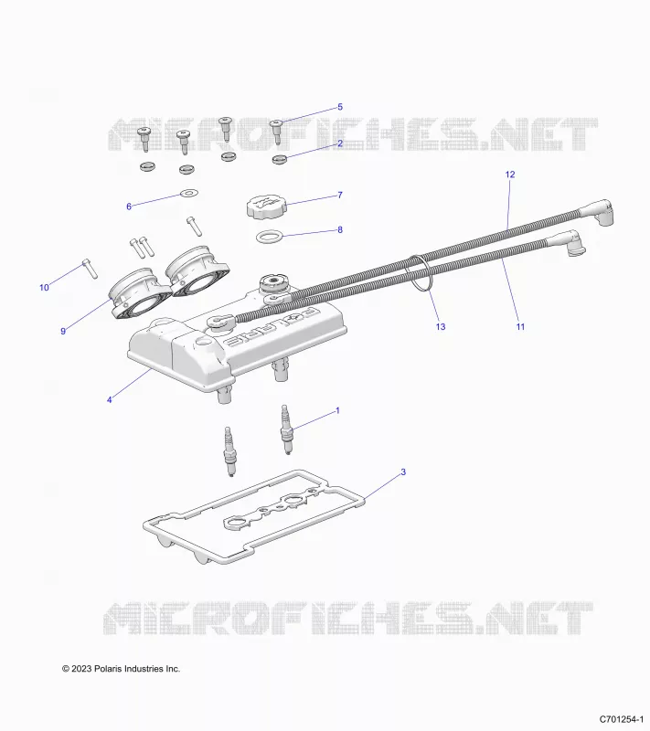 ENGINE, THROTTLE BODY AND COUVERCLE SOUPAPE