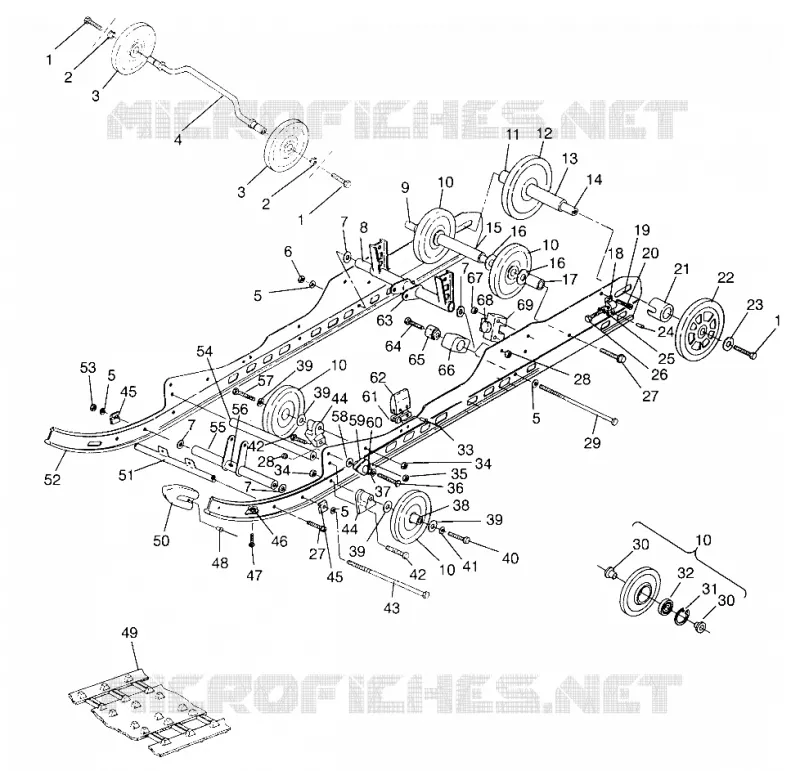 SUSPENSION CLASSIC TOURING 0963365 AND EUROPEAN CLASSIC TOURING E963365 (4933623362B011)