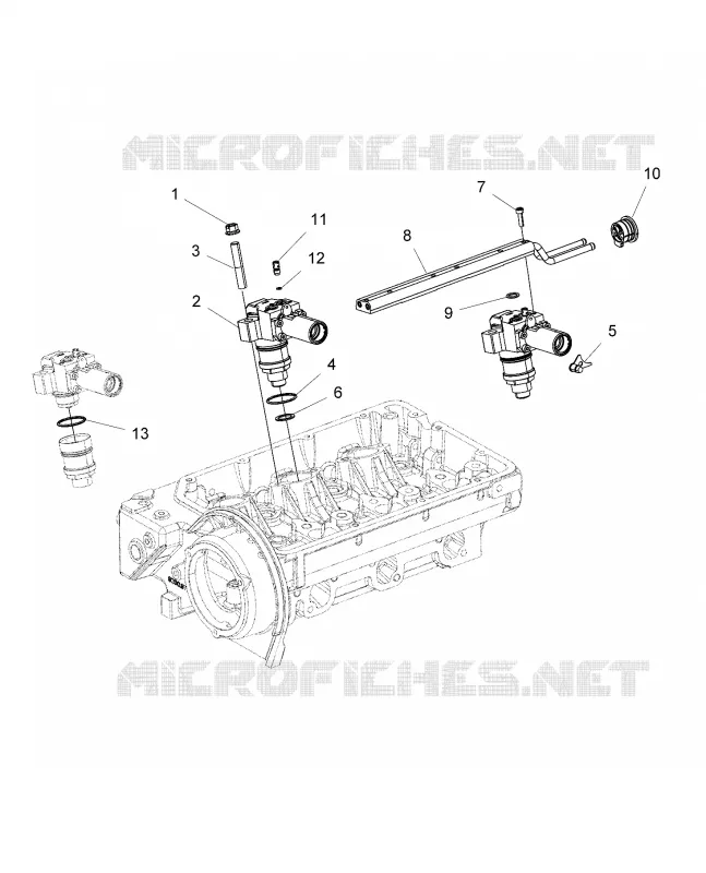 ENGINE, FUEL POMPE D'INJECTION, DELIVERY PIPE