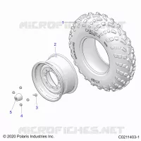 ROUES, FRONT TIRE
