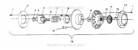 EMBRAYAGE DE TRANSMISSION XLT TOURING 0952857 AND  EUROPEAN XLT TOURING E952857 (4929172917C002)