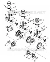 VILEBREQUIN ET PISTON SLT 780 B974588 (4941174117C003)